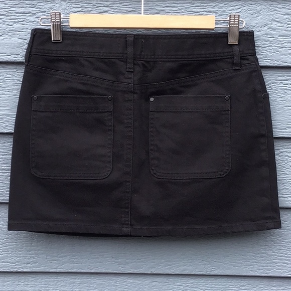Aritzia Wilfred Free Black Straver Denim Mini Skirt - Picture 3 of 7